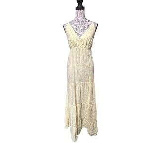 SeaSpice Resort Wear Dress Size XL Smocked Stretch Beachy Travel Lounge Fairy